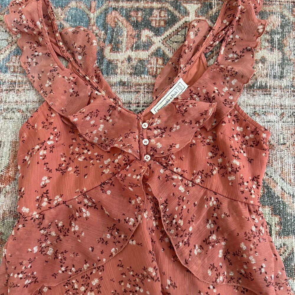 Abercrombie Pink Floral Top